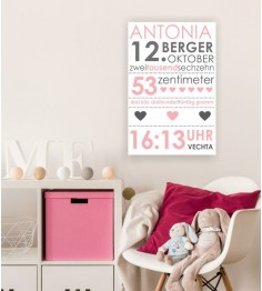 Baby Girl als Leinwanddruck