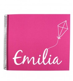 Spiralalbum mit Name und Drachen