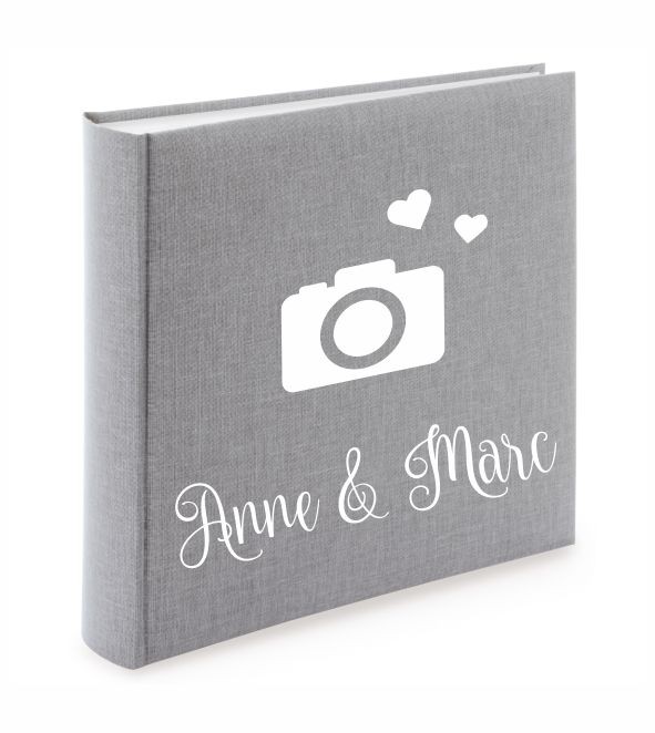 Fotoalbum mit Kamera & Namen