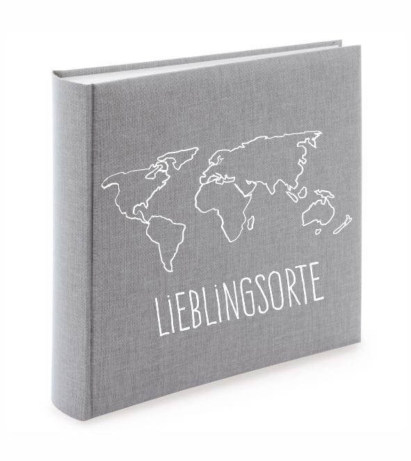 Album mit Weltkarte