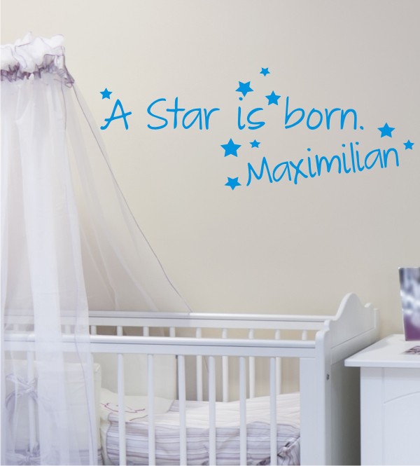 A Star is born als Wandtattoo