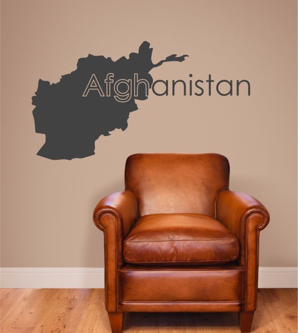 Afghanistan als Wandtattoo