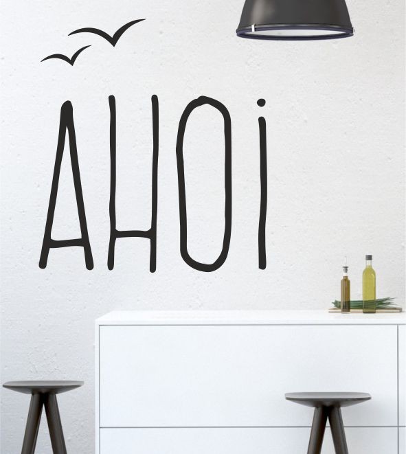 Ahoi als Wandtattoo