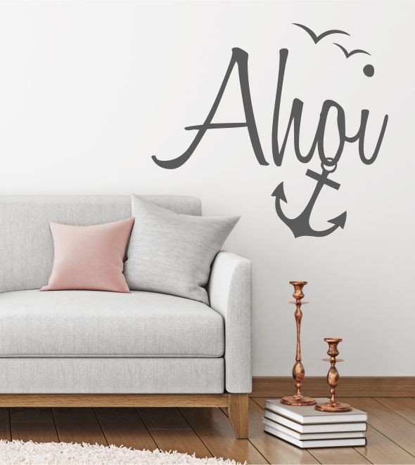 Ahoi! mit geschwungener Schrift