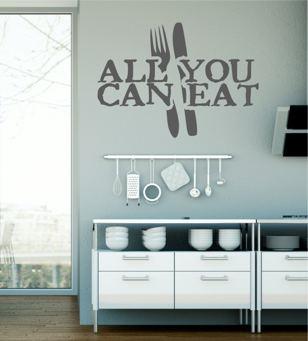 All you can eat als Wandtattoo