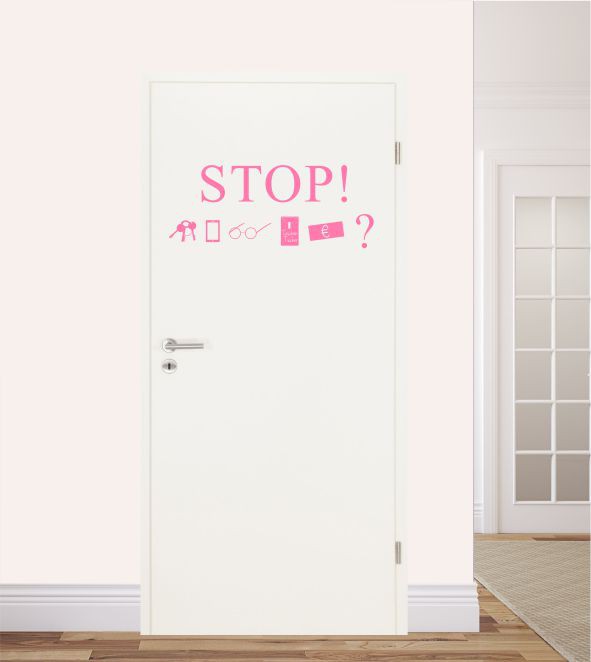 Stop 2 als Wandtattoo