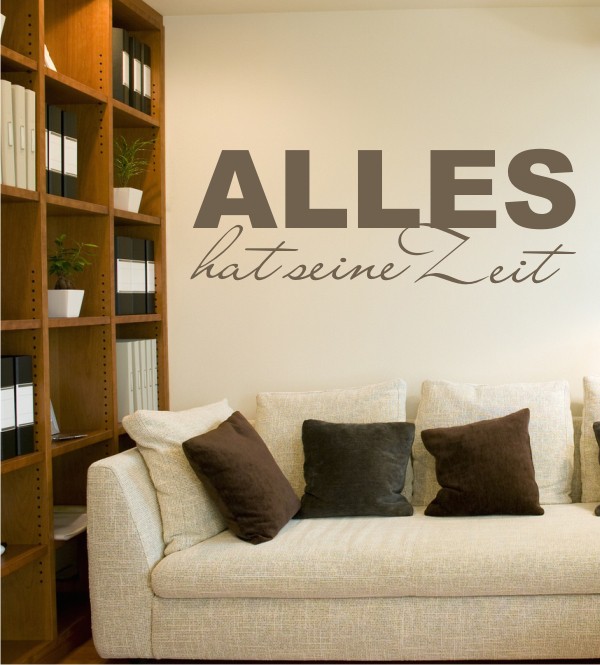 Alles hat seine Zeit als Wandtattoo