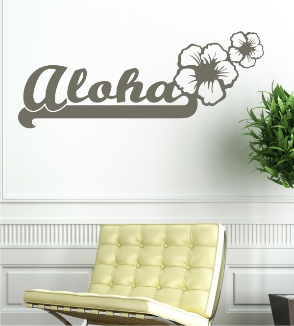 Aloha als Wandtattoo
