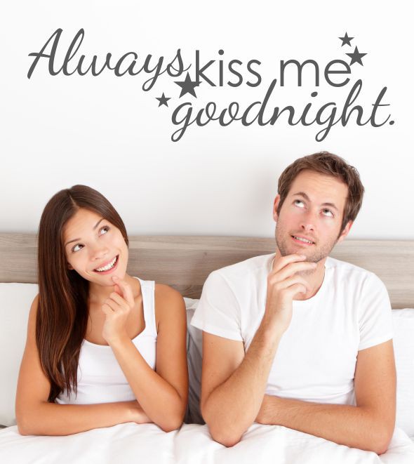 Always kiss me als Wandtattoo