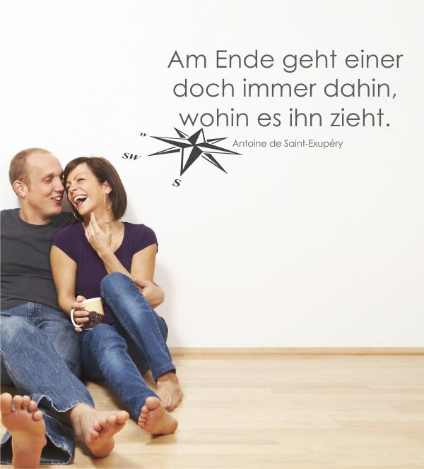 Am Ende geht... als Wandtattoo