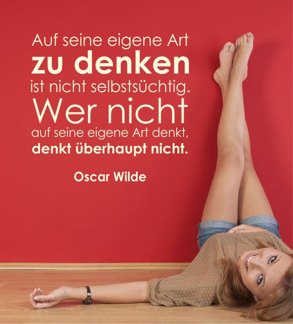 Auf seine eigene... als Wandtattoo