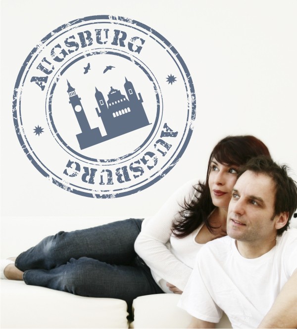 Stempel von Augsburg als Wandtattoo