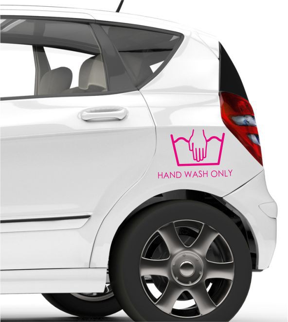 Autosticker Handwash Only