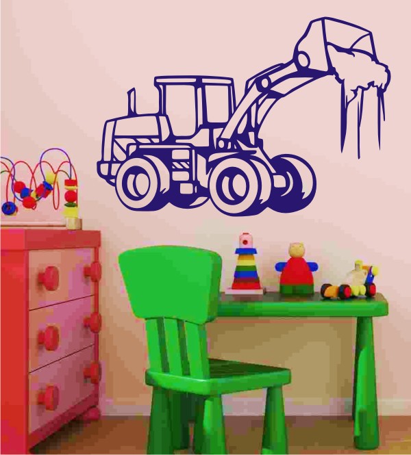 Bagger als Wandtattoo