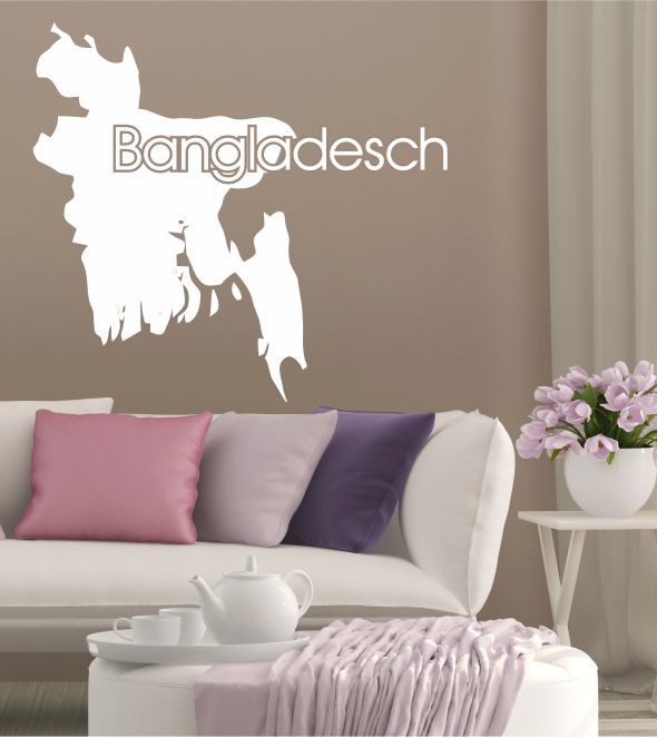 Bangladesch als Wandtattoo