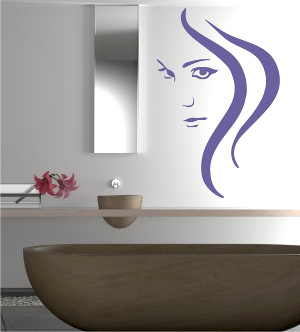 Beauty Face als Wandtattoo