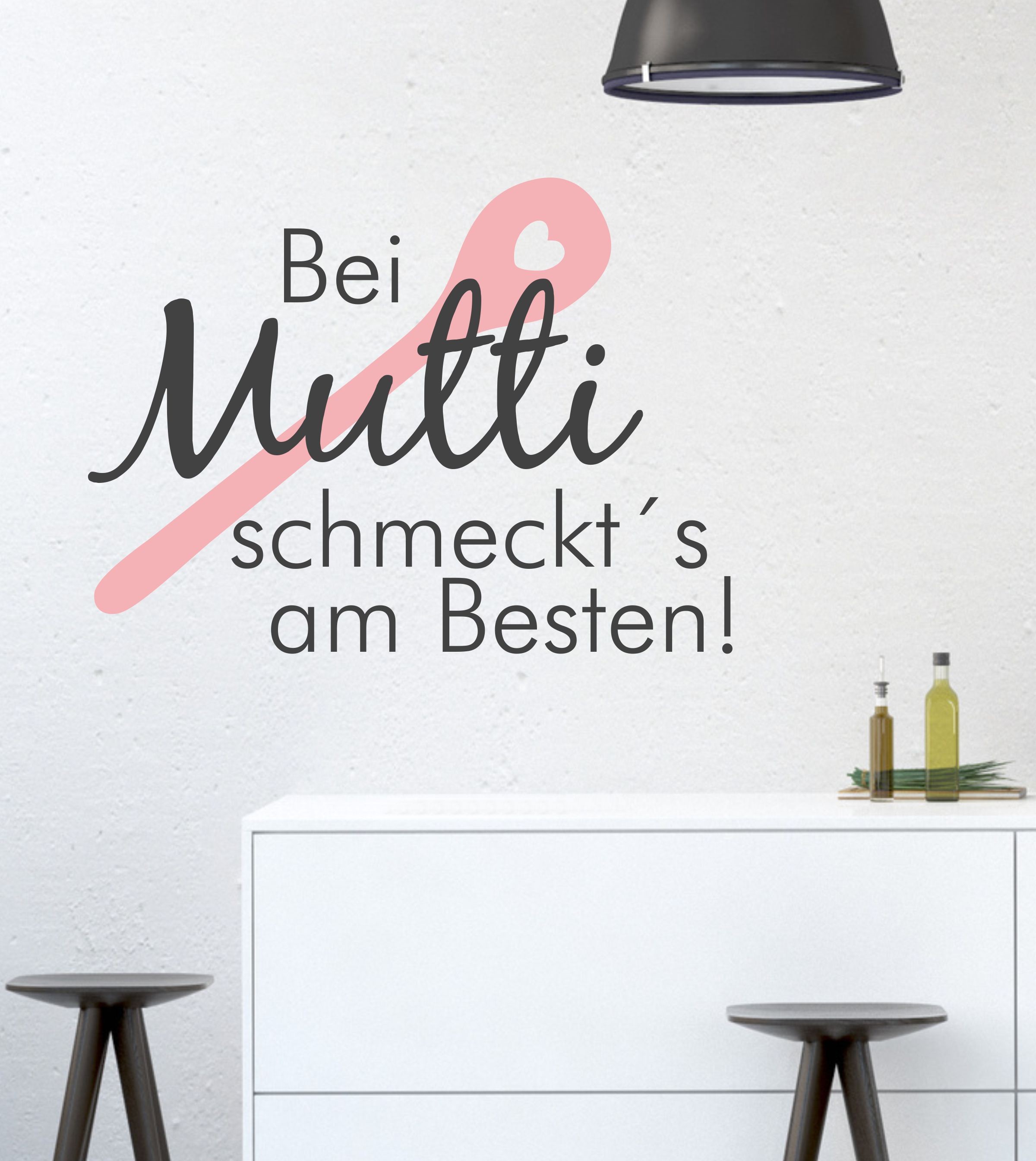 Wandtattoo bei Mutti schmeckt´s am Besten