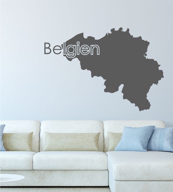 Belgien als Wandtattoo