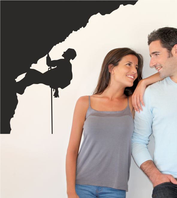 Gipfelstürmer als Wandtattoo