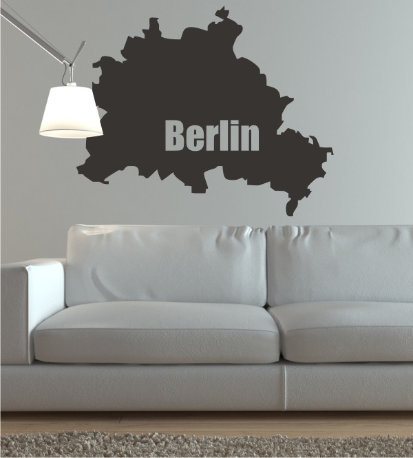 Umriss von Berlin als Wandtattoo 