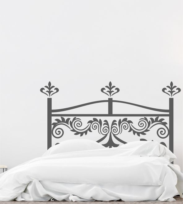 Bettgestell Ranke als Wandtattoo