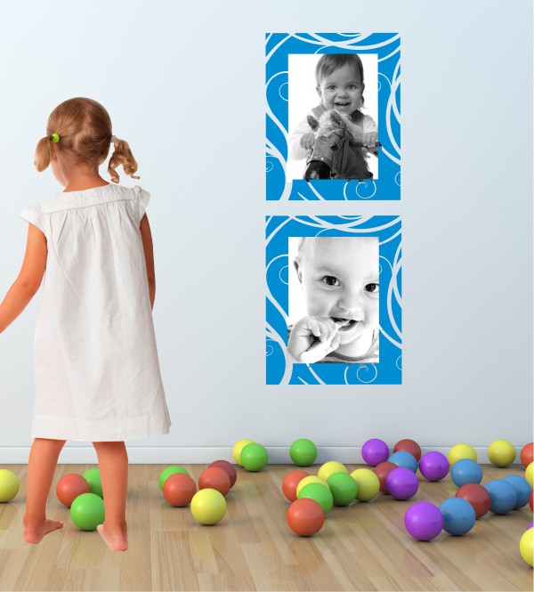 Bilderrahmen Waves als Wandtattoo