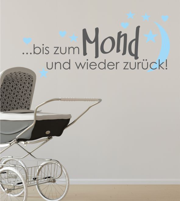 Bis zum Mond als Wandtattoo