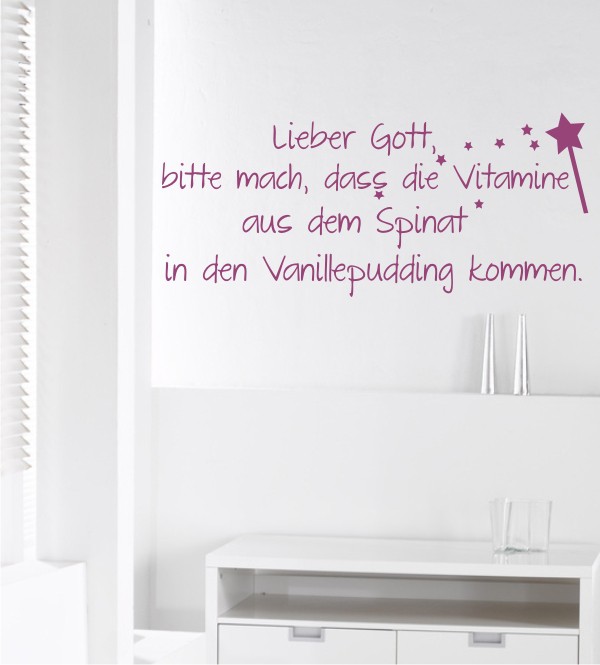 Lieber Gott... als Wandtattoo