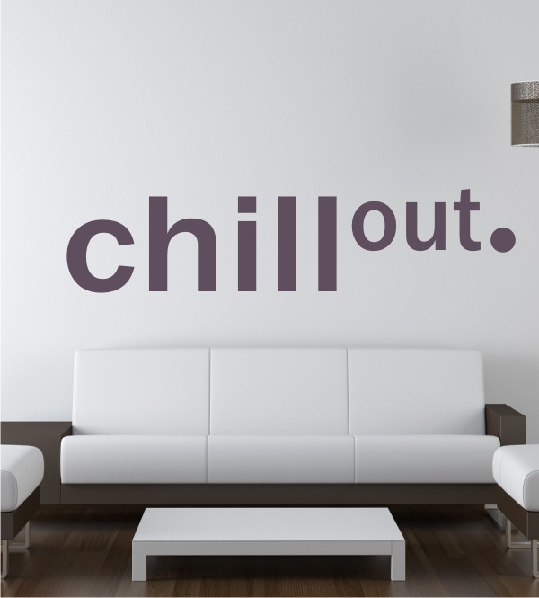 Chillout als Wandtattoo
