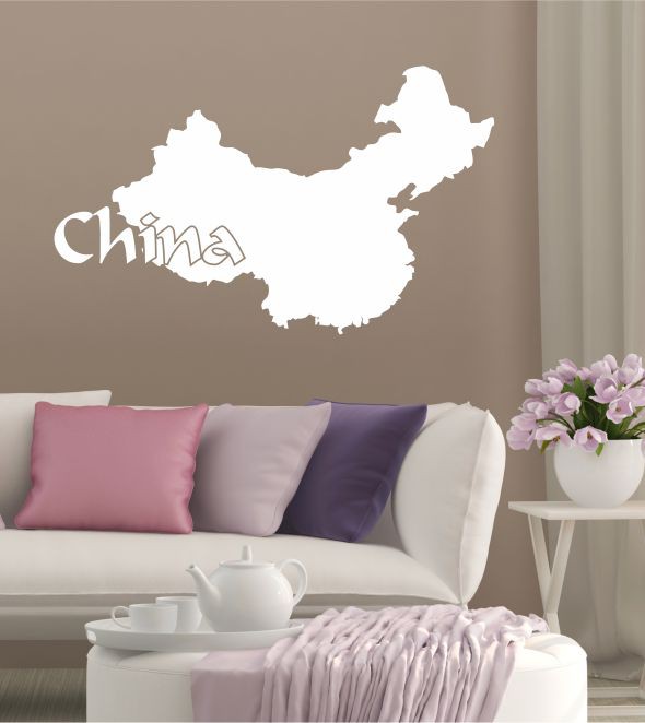China als Wandtattoo