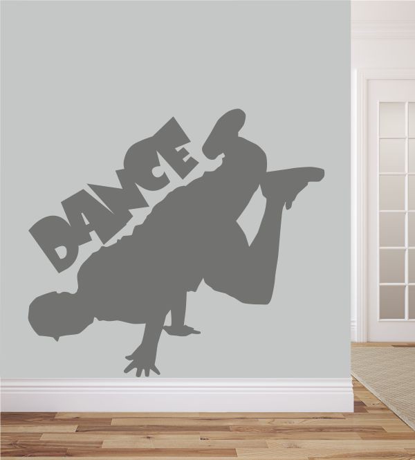 Dance mit Tänzer als Wandtattoo