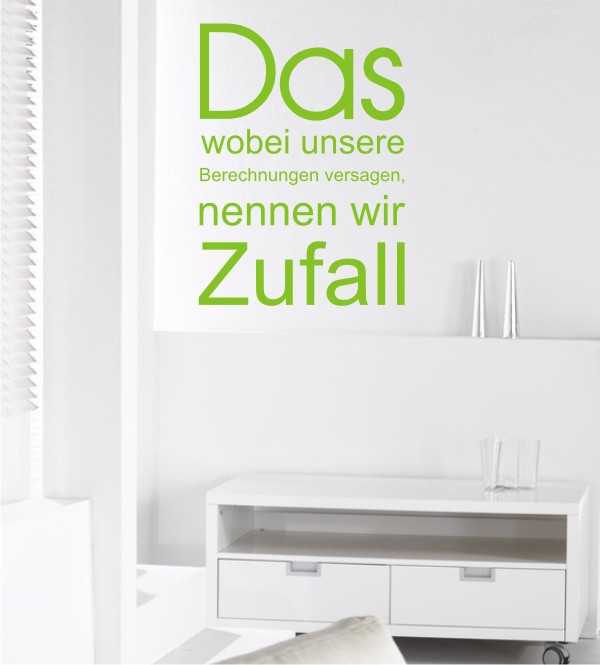 Das wobei... als Wandtattoo 