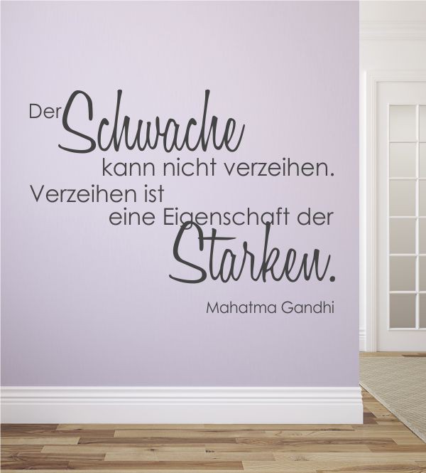 Der Schwache kann... als Wandtattoo