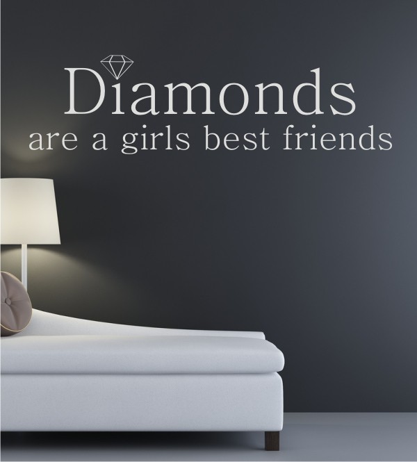 Diamonds als Wandtattoo