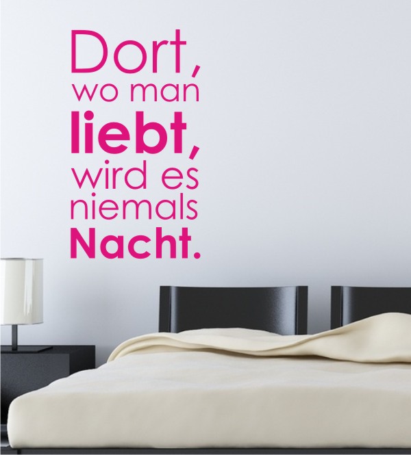 Dort wo man... als Wandtattoo