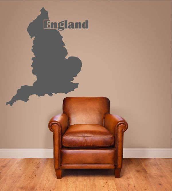 England als Wandtattoo
