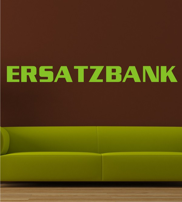 Ersatzbank als Wandtattoo