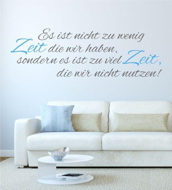 Es ist nicht... als zweifarbiges Wandtattoo