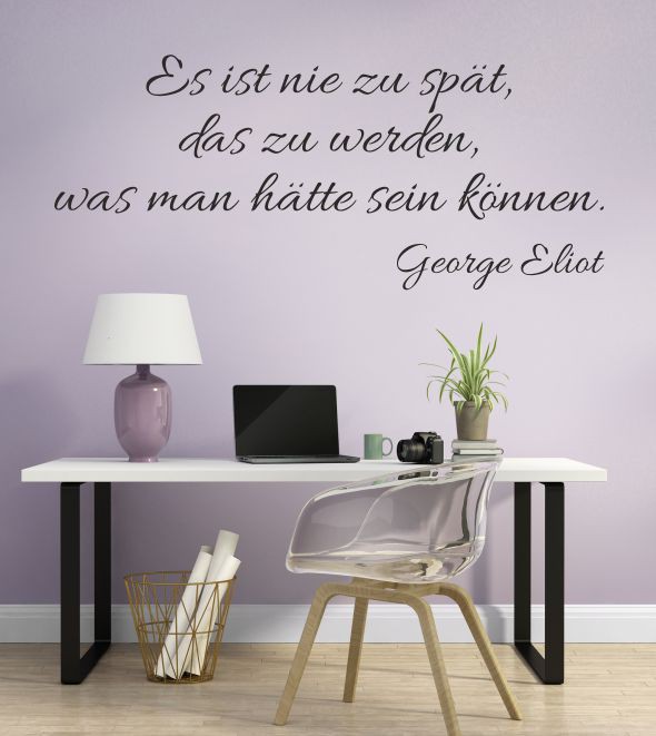 Es ist nie als Wandtattoo