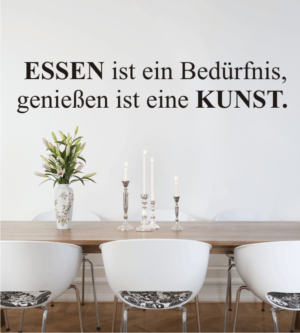 Essen ist ein Bedürfnis