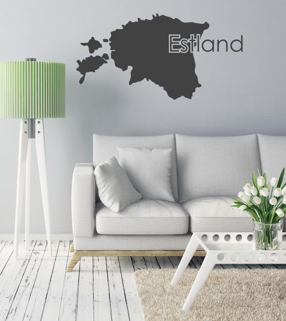 Estland als Wandtattoo