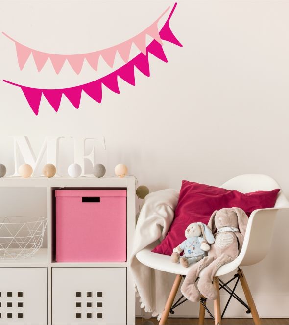 Fähnchen als Wandtattoo