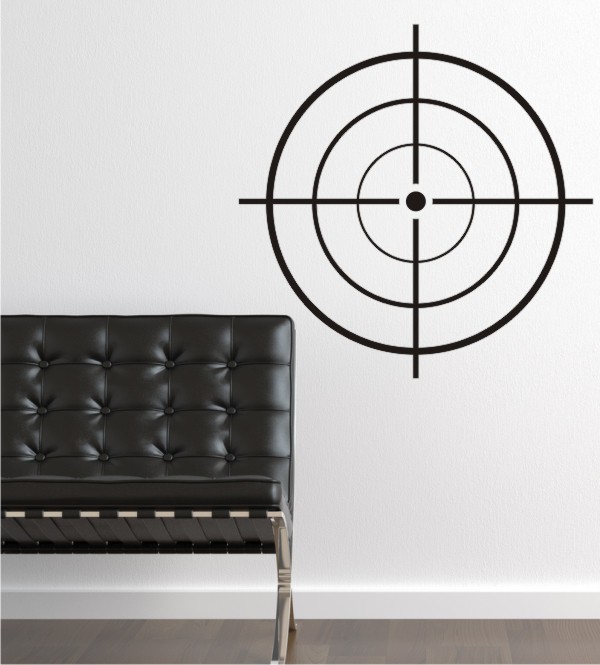 Fadenkreuz als Wandtattoo