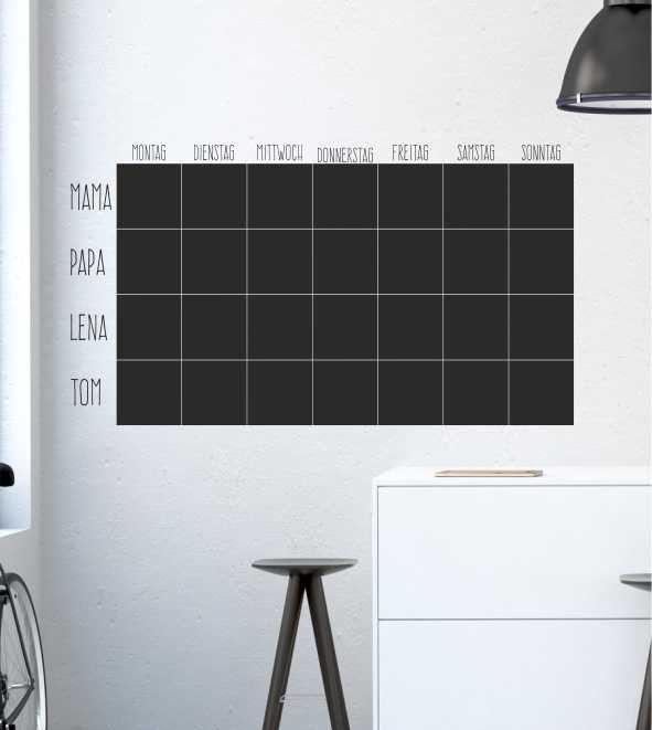 Familyplaner als Wandtattoo