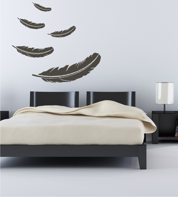 Federn als Wandtattoo