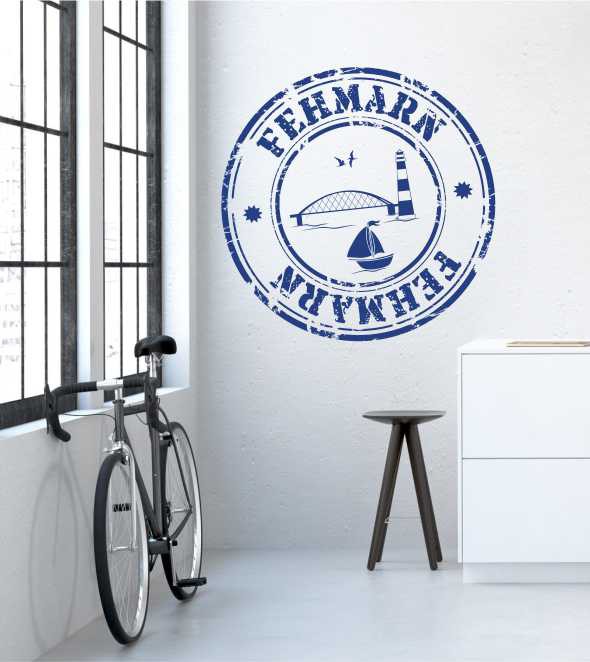 Stempel von Fehmarn als Wandtattoo