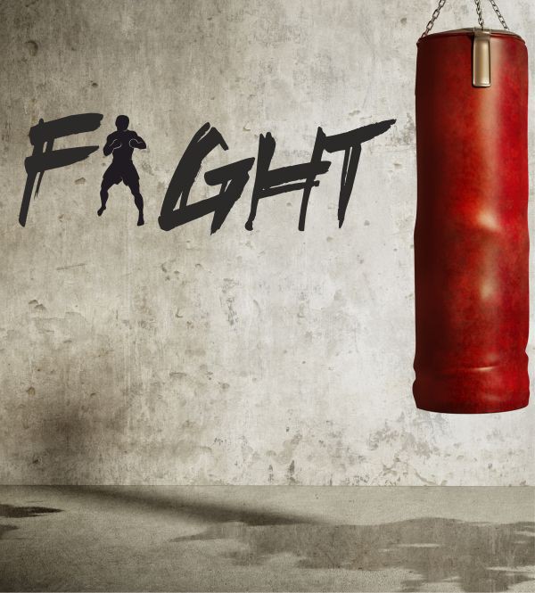 Fight als Wandtattoo