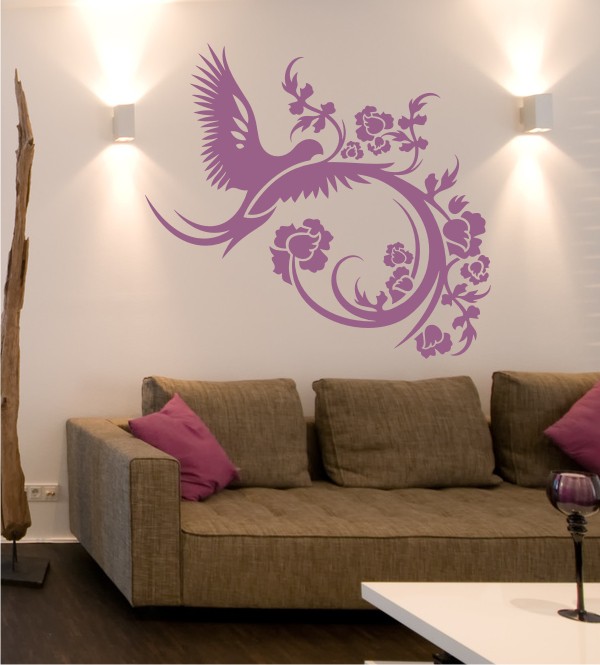 Vogelgeäst als Wandtattoo