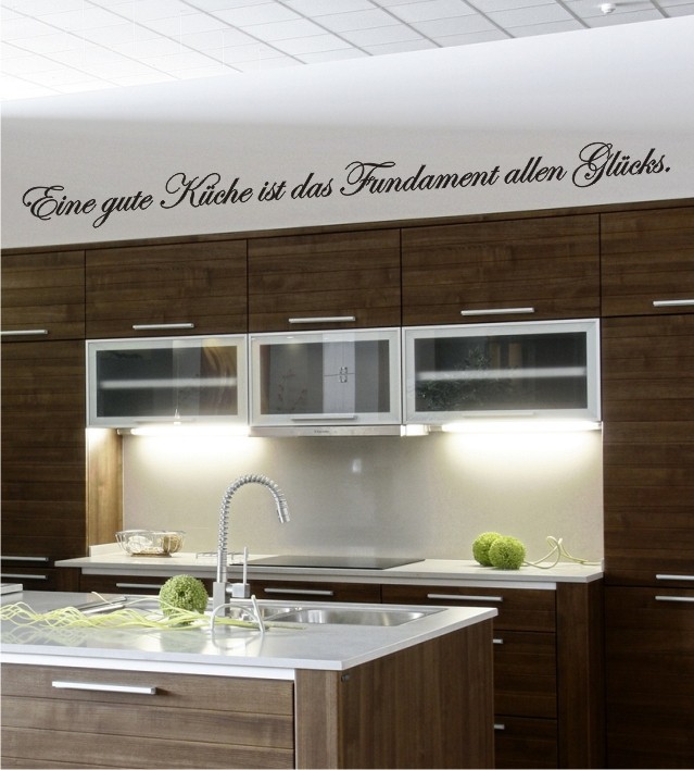 Eine gute Küche... als Wandtattoo
