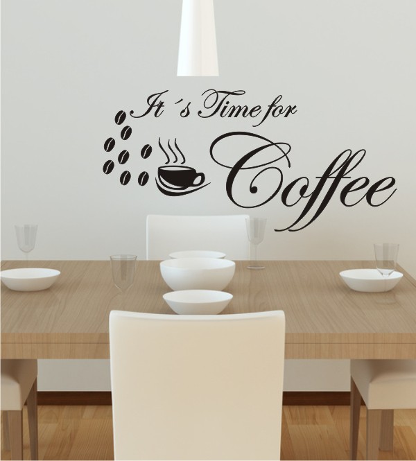 It´s Time for Coffee als Wandtattoo